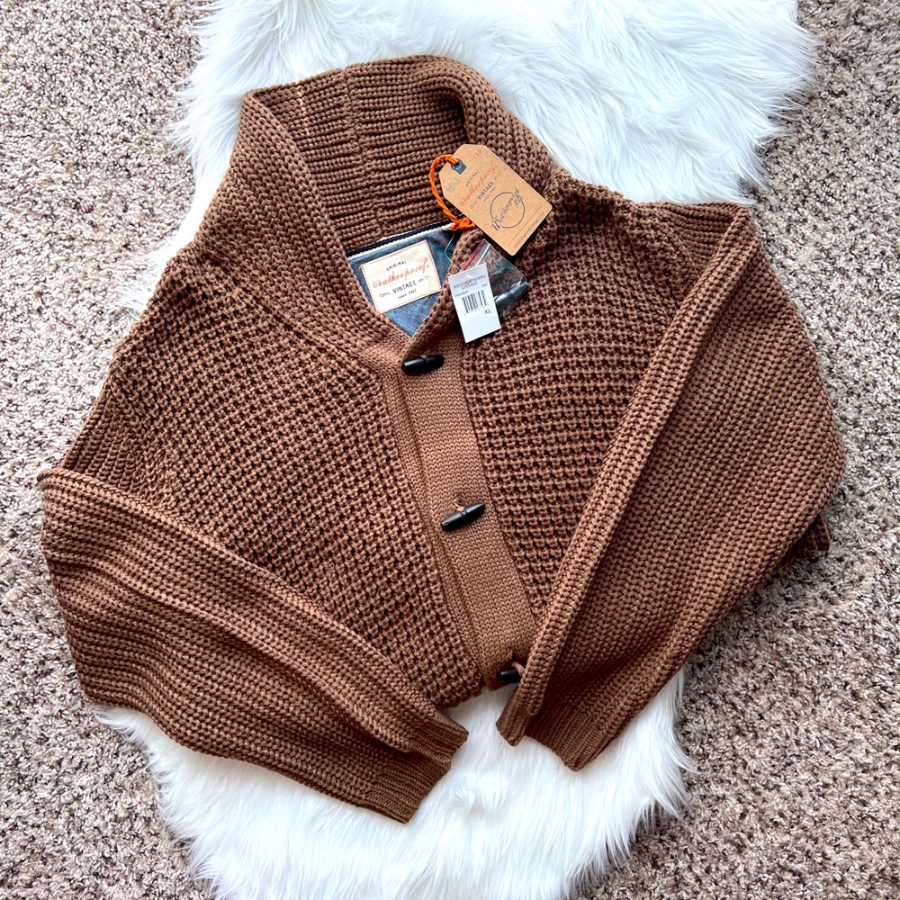 HP - Mens Chunky XL Weatherproof Brand Cardigan Sweater
